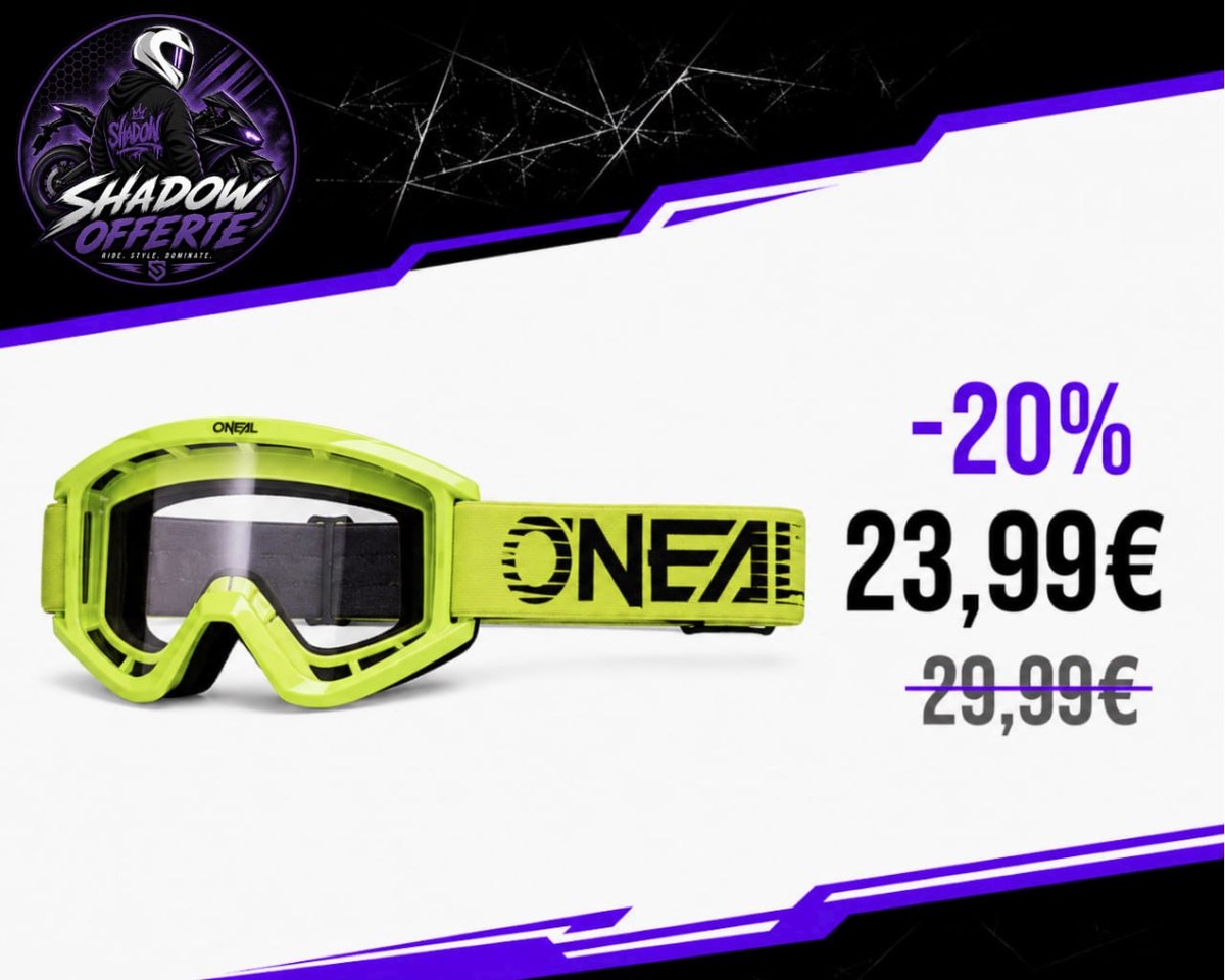 Occhiali cross O'Neal scontati del 20%