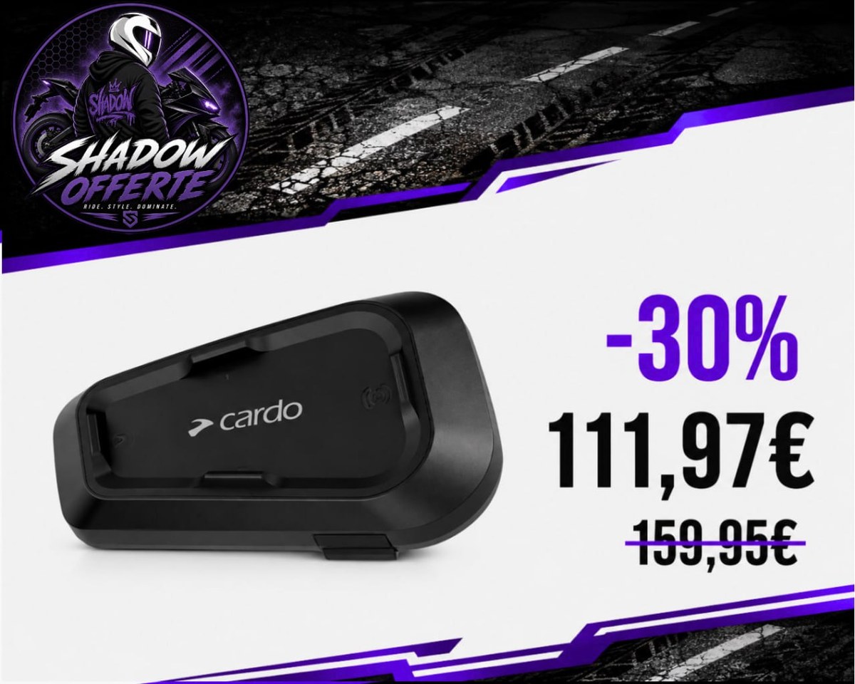 Interfono Cardo scontato del 30%